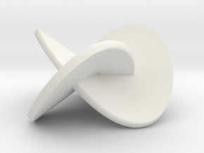 Trefoil-bandfull3 in White Natural Versatile Plastic