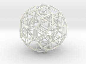 Dodecahedron .06 5cm in White Natural Versatile Plastic