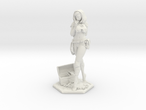 Female Thief 7in Statuette  in White Natural Versatile Plastic
