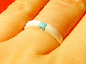 1-bit ring (US6/⌀16.5mm) in White Processed Versatile Plastic