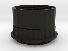 Diy M43 Lens V20 For Shapeways -- Main Body in Black Natural Versatile Plastic