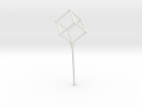 Cube bubble wand in White Natural Versatile Plastic