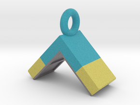 Agility A-Frame Pendant (Blue Version) in Full Color Sandstone