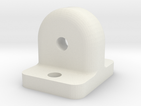 Bearing Support single for 2x5x2.5mm in White Natural Versatile Plastic