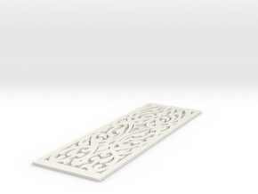 Intricacy  Bookmark in White Natural Versatile Plastic