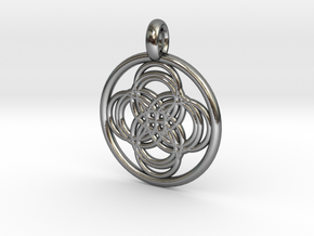 Thebe pendant in Polished Silver