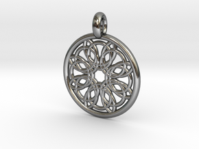Megaclite pendant in Polished Silver