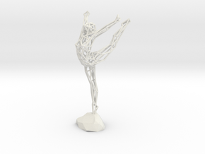 Wireframe Ballerina in White Natural Versatile Plastic