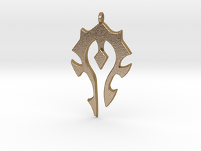 Horde Necklace - World Of Warcraft in Polished Gold Steel
