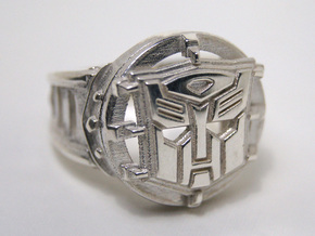 Autobot Ring Size 10 in Polished Silver