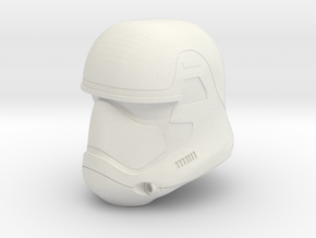 Episode 7 Stormtrooper Helmet for 6" figures in White Natural Versatile Plastic