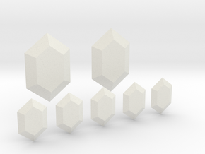 Rupees in White Natural Versatile Plastic