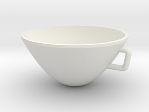 Parabolic Cup in White Natural Versatile Plastic