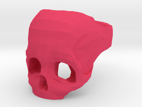 Skull Ring US 8 in Pink Processed Versatile Plastic