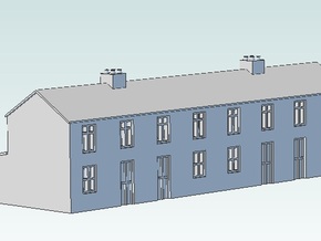 Terraced house in Tan Fine Detail Plastic
