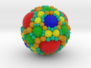 Spherical fractal: apollonian sphere packing (S) in Full Color Sandstone
