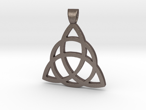 Eternity Amulet-Celtic in Polished Bronzed Silver Steel