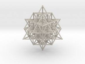 64 Tetrahedron Grid Large 190mm Isotropic Vector M in Natural Sandstone