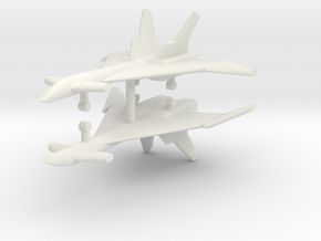 1/285 Mikoyan MiG-31 (Firefox) (x2) in White Natural Versatile Plastic