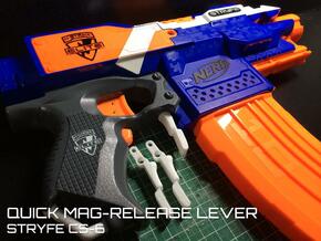 Quick Mag-release (Nerf Stryfe)  in White Natural Versatile Plastic