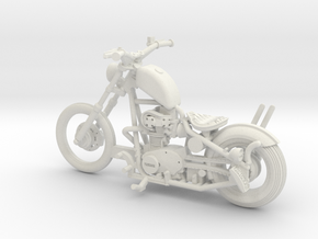 1-43 Color Yamaha XS650 Custom in White Natural Versatile Plastic