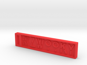 ZWOOKY Style 11 Sample in Red Processed Versatile Plastic