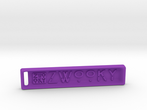 ZWOOKY Style 15 Sample - handbag tag  in Purple Processed Versatile Plastic