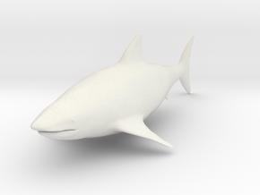 Shark in White Natural Versatile Plastic