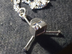 Philae Lander Pendant in Natural Silver