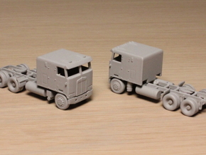 1:160 N Scale Kenworth K100 Tractor X2 in Tan Fine Detail Plastic