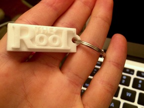 The Root - Bag Tag in White Natural Versatile Plastic
