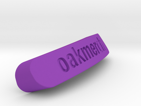 Oakmerch Nameplate for SteelSeries Rival in Purple Processed Versatile Plastic