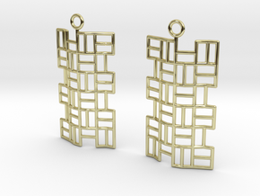 Tatami Earrings in 18K Gold Plated