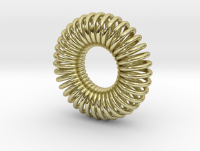Torus Pendant 30mm in 18K Gold Plated