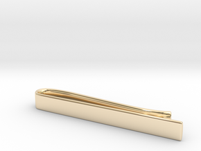 Tie Bar (plain) in 14k Gold Plated Brass
