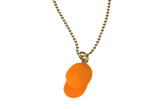 The Caskate Necklace in Orange Processed Versatile Plastic