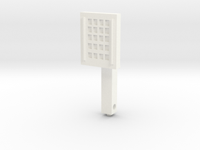 ADM 300 ALPHA PROBE Keychain in White Processed Versatile Plastic