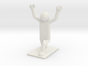 Weightlifter Pencil Holder in White Natural Versatile Plastic