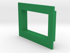Square .36 Voltmeter Bezel in Green Processed Versatile Plastic