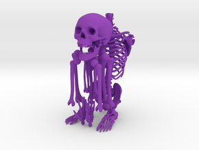 Mr Bones -- Articulated Skeleton in Purple Processed Versatile Plastic