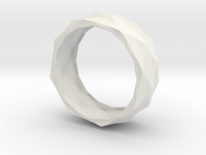Origami Bracelet in White Natural Versatile Plastic