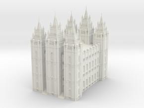 SLC LDS Temple in White Natural Versatile Plastic