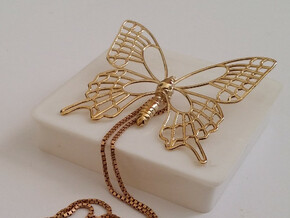 Butterfly in Polished Brass