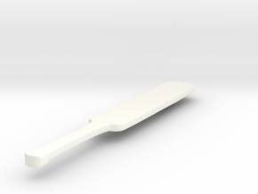 Generic Cricket Bat - Figma Scale in White Processed Versatile Plastic