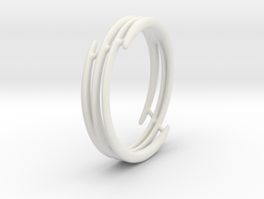 Bracelet of set : Soft Energy (medium) in White Natural Versatile Plastic