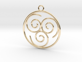 Avatar the Last Airbender: Air in 14k Gold Plated Brass