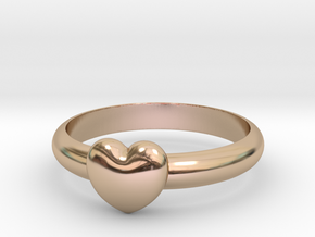 HEART RING - Size 19.5 mm (Dutch) / Size 9.5 (US/C in 14k Rose Gold
