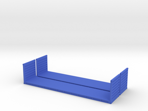 N Scale 40ft Flatrack Container #2 (2pc) in Blue Processed Versatile Plastic