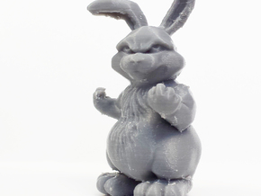 Bunny with a Attitude in White Natural Versatile Plastic