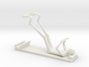 The Reading Man Iphone 6 stand in White Natural Versatile Plastic
